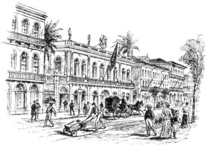 The Presidents Mansion, Rio De Janeiro, Brasilien, 1892 af Unbekannt