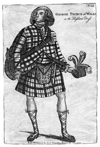 Prinsen af Wales, den fremtidige kong George IV 1762-1830, i Highland Dress af Unbekannt