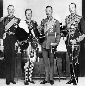 Prinsen af Wales med sine brødre, c1930