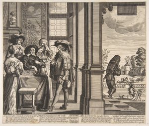 Den fortabte søn forlader hjemmet, ca. 1636. af Unbekannt