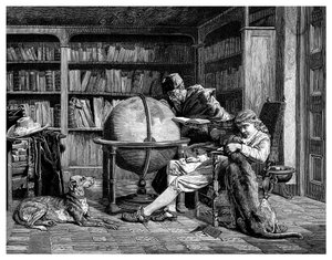 Professoren og hans elev, 1882 af Unbekannt