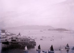 Promenade Pier ved Plymouth i Devon, slutningen af det 19.-begyndelsen af det 20. århundrede. af Unbekannt