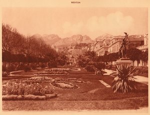 Den offentlige have, Menton, 1930. af Unbekannt