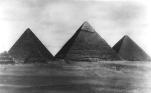 Pyramiderne i Giza, Egypten, 1949 af Unbekannt