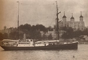 The Quest, hvor Sir Ernest Shackleton sejlede i september 1921, på det, der skulle bevise hans sidste af Unbekannt