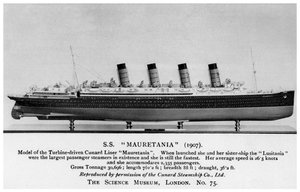 RMS Mauretanien, det 20. århundrede af Unbekannt