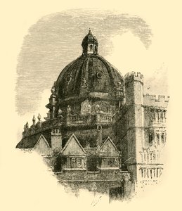 Radcliffe Library, fra Brasenoses firkant, 1898. af Unbekannt