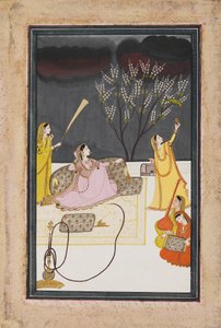 Ragini Dhansari Desi aa Raga Deepaka, c1820 af Unbekannt