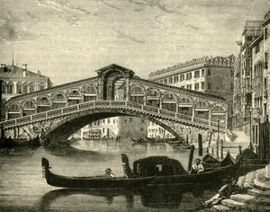 Rialto, Venedig, 1890. af Unbekannt