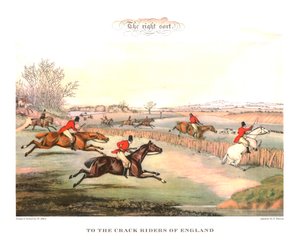 Den rigtige sort. Til The Crack Riders Of England, midten af det 19. århundrede, c1955. af Unbekannt