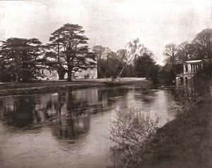 The River Nadder, Wilton House, Wiltshire, 1894. af Unbekannt