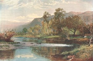 The River Running into Derwent Water, c1902. af Unbekannt