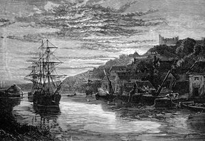 Floden ved Arundel, Sussex, 1900 af Unbekannt