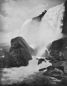 The Rocks Beneath the American Fall, 1800-tallet af Unbekannt