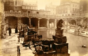 De romerske bade, Bath, 1800-tallet af Unbekannt