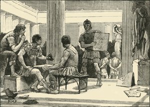 Romerne i Korinth, 1890. af Unbekannt