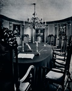 Værelset i hovedstaden, hvor eksekutivrådet samledes, c1938 af Unbekannt