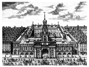 The Royal Exchange, London, slutningen af det 17. århundrede af Unbekannt