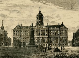 Det kongelige palads, Amsterdam, 1890. af Unbekannt