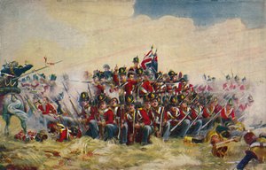 De kongelige skotter. Torvet ved Quatre Bras, 1815, 1939 af Unbekannt