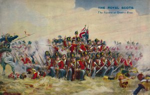 De kongelige skotter. Torvet ved Quatre Bras, 1815, 1939 af Unbekannt