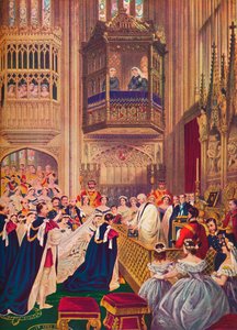 Det kongelige bryllup, St Georges Chapel, Windsor, 10. marts 1863 1910 af Unbekannt