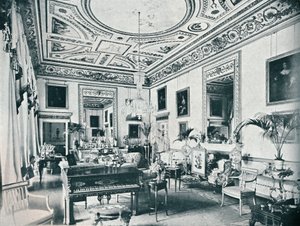 The Salon, Avington, c1908 af Unbekannt