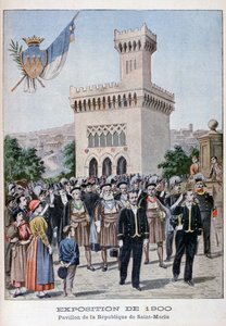San Marino-pavillonen på verdensudstillingen i 1900, Paris, 1900 af Unbekannt