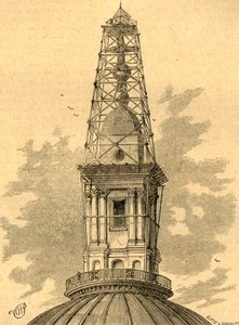 Stilladserne og observatoriet på St. Pauls i 1848, 1897. af Unbekannt