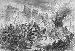 Belejringen af Berwick, c1880 af Unbekannt