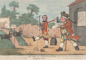 The Siege of Namur af kaptajn Shandy og korporal Trim Tristram Shandy, 1800-20. af Unbekannt
