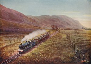 Den mindste passagerjernbane i verden. I Eskdale, Cumberland, 1926 af Unbekannt