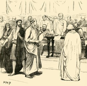 Sofisterne fordrevet fra Rom, 1890. af Unbekannt