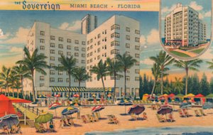 Suverænen. Miami Beach, Florida, omkring 1940