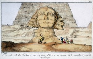 Sfinxen, Egypten, 1744 af Unbekannt