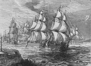 Squadron Before Amoy, c1880 af Unbekannt