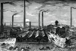 The St Rollox Chemical Works, Glasgow, c1880 af Unbekannt