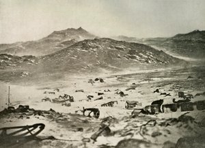 Starten på en snestorm ved vinterkvarteret, c1908, 1909. af Unbekannt