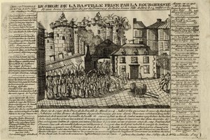 Stormningen af Bastillen den 14. juli 1789, 1789 af Unbekannt