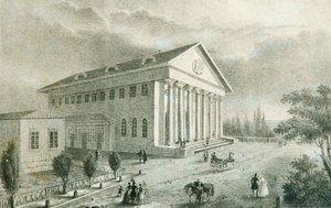 Sommerteatret i Petrovsky Park, Moskva, Rusland, 1840