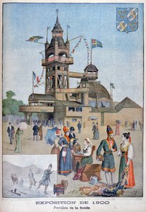 Den svenske pavillon på Verdensudstillingen i 1900, Paris, 1900 af Unbekannt