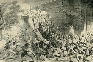 Indtagelsen af Kashmir-porten, 1901. af Unbekannt