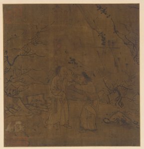 Den tårefulde afsked mellem Su Wu og Li Ling, Ming-dynastiet, 1368-1644. af Unbekannt