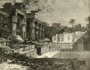 Templet i Luxor, 1890. af Unbekannt