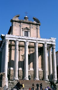 Antoninus og Faustinas tempel, Rom, 141 e.Kr af Unbekannt