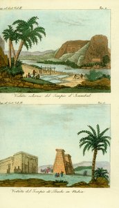 Ramses II-templet i Abu Simbel (Isambul), Nubia og Thoth-templet i Dakka, Nubia af Unbekannt