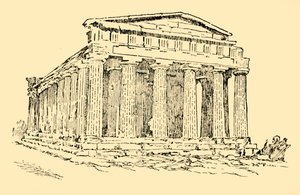 Templet for den græske koloni ved Agrigentum på Sicilien, c1930. af Unbekannt