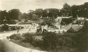 The Terrace and Fountain, Central Park, New York af Unbekannt
