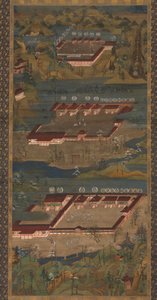 De tre hellige helligdomme ved Kumano: Kumano Mandala, ca. 1300. af Unbekannt