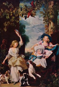 De tre yngste døtre af George III, 1785, 1937 af Unbekannt